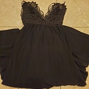 Lace Black Maxi Dress